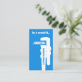 Professional stand out plumber style business card (Standing Front)