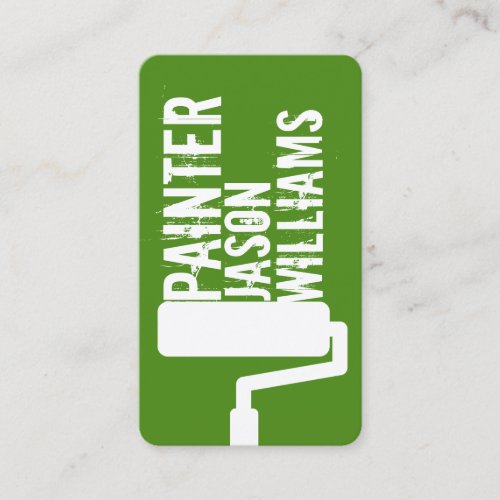 Professional standout style green business card
