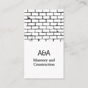 Professional Stone Masonry Business Card Design