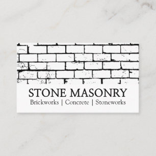 Professional Stone Masonry Business Card Design
