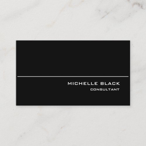 Professional Stylish Black White Modern Elegant Business Card