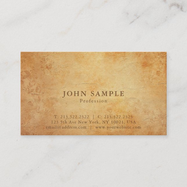 Professional Stylish Creative Plain Matte Luxury Business Card (Front)