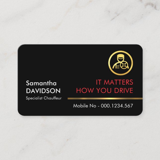 Professional Stylish Gold Handyman Tools Line Business Card (Front)