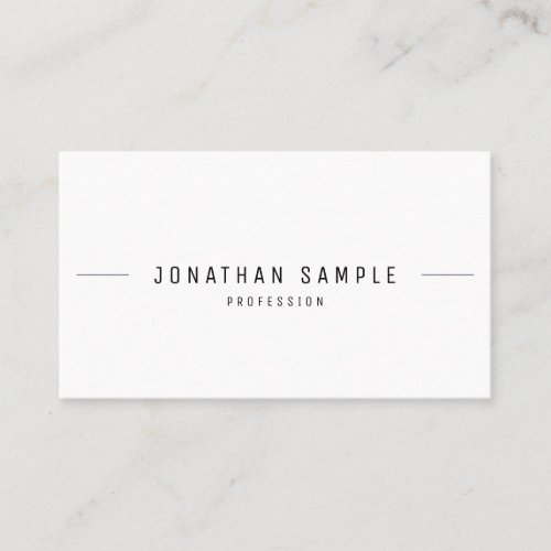 Professional Stylish Minimalist Sophisticated Top Business Card