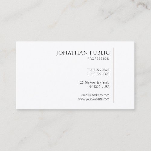 Professional Stylish Modern Clean Trendy Template Business Card