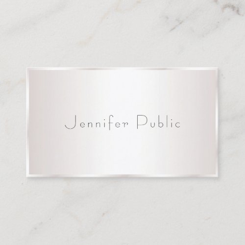 Professional Stylish Modern Design Elegant Glam Business Card