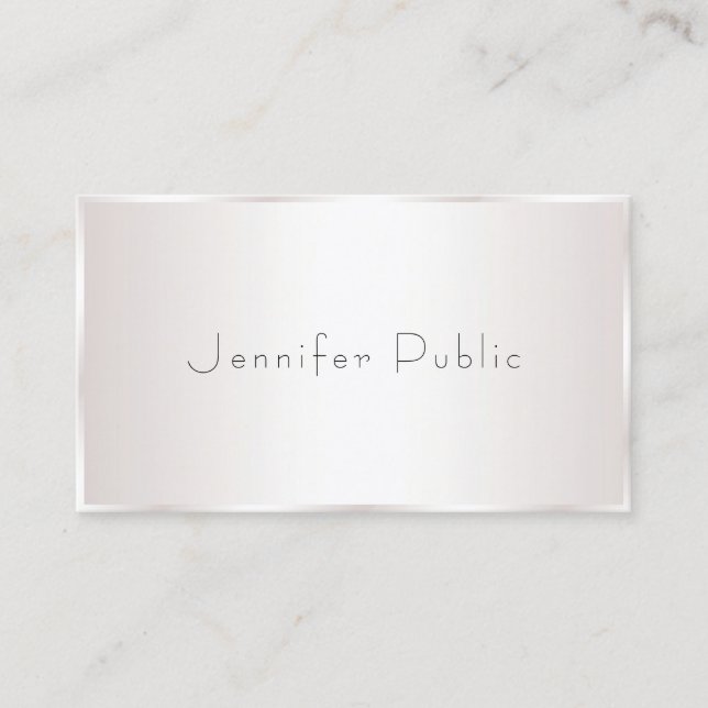 Professional Stylish Modern Design Elegant Glam Business Card (Front)