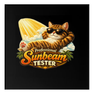 Professional Sunbeam Tester Cat Wall Art