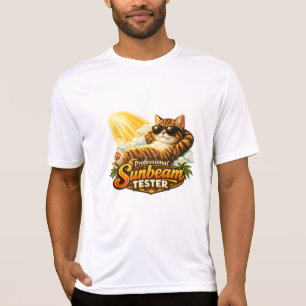 Professional Sunbeam Tester Funny Cat Sport Shirt