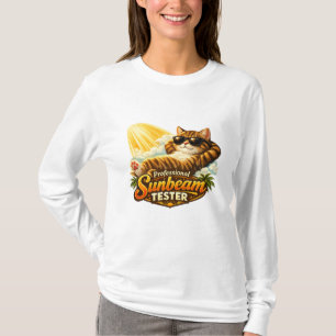 Professional Sunbeam Tester Funny Cat Women's Shir T-Shirt