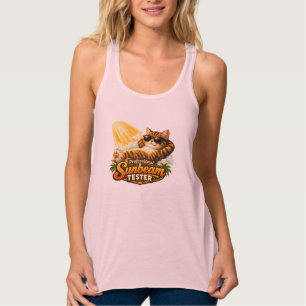 Professional Sunbeam Tester Funny Cat Women's Shir Tank Top