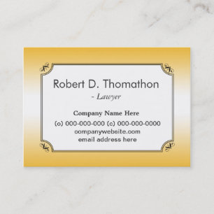 Professional sunlight  yellow  profile card