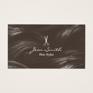 Professional Tan Hair Stylist Hair Salon Business Card