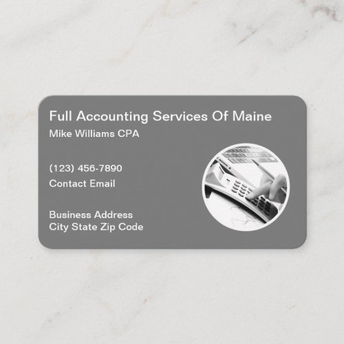 Professional Tax Accountant Business Cards