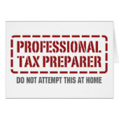 Professional Tax Preparer (Front Horizontal)