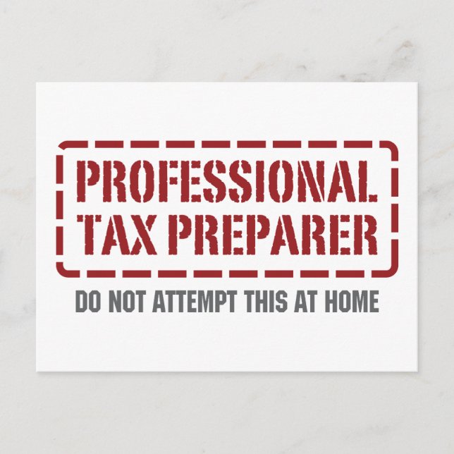 Professional Tax Preparer Postcard (Front)