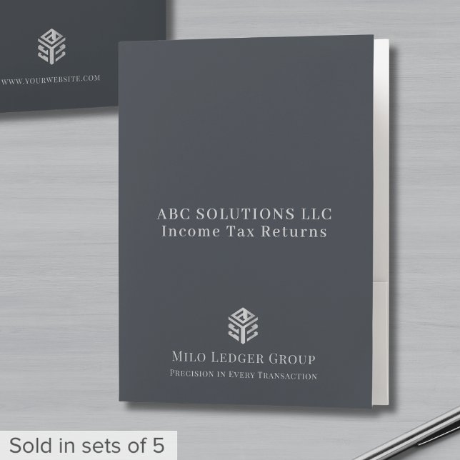 Professional Tax Return Folder Logo (Creator Uploaded)