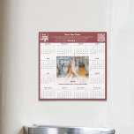 Professional Team Photo Motto 2025 Calendar Magnet<br><div class="desc">The Professional Team Photo Motto 2025 Calendar Magnet, is part of the Smoky Topaz Hair Salon Biz Cards & Marketing Items collection, is the ideal promotional tool for your hair salon. This sleek square magnet features a white and burgundy design, with a 2025 calendar and customizable spaces for your logo,...</div>