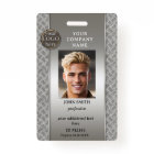 Professional Tech Metallic Employee Photo ID Badge