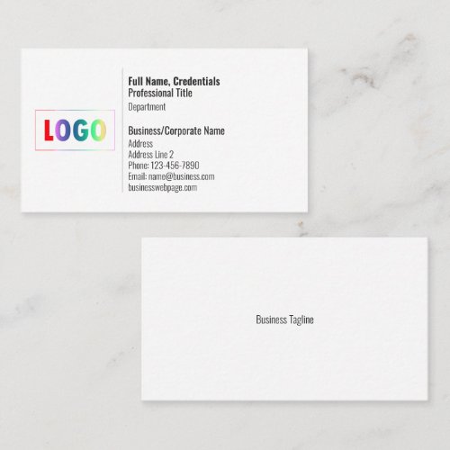 Professional Template Custom Logo Business Card
