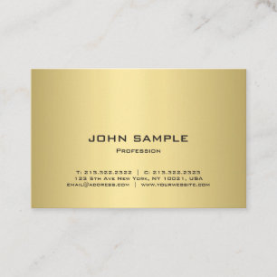 Professional Template Elegant Gold Look Modern Business Card