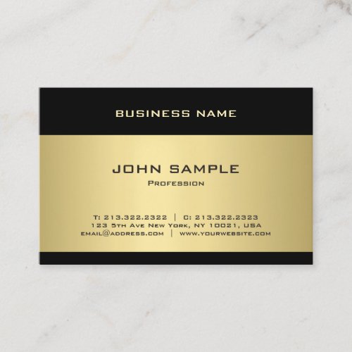 Professional Template Elegant Gold Modern Trendy Business Card