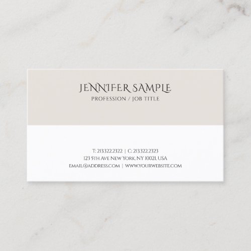 Professional Template Elegant Modern Simple Business Card
