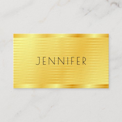Professional Template Modern Elegant Gold Look Business Card