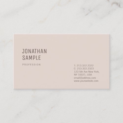 Professional Template Modern Elegant Sleek Design Business Card