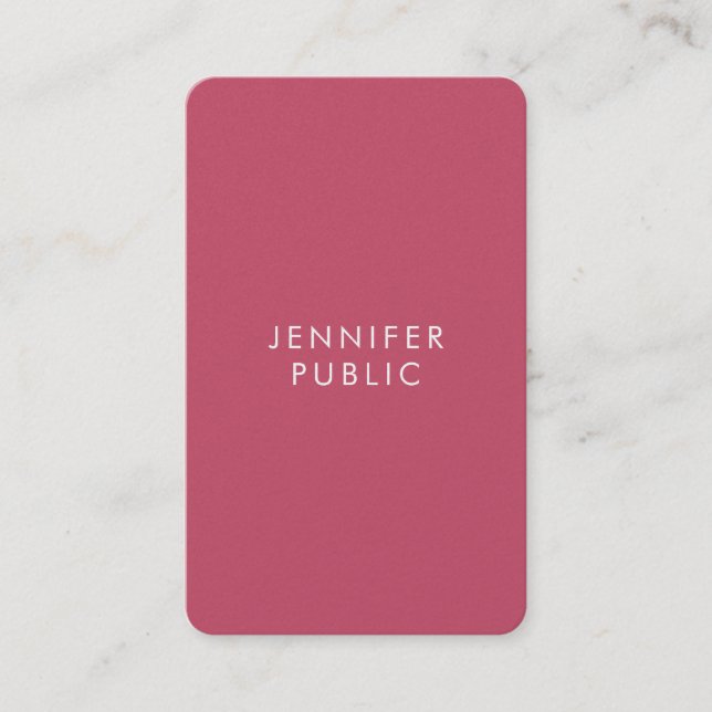 Professional Template Modern Elegant Trend Colors Business Card (Front)