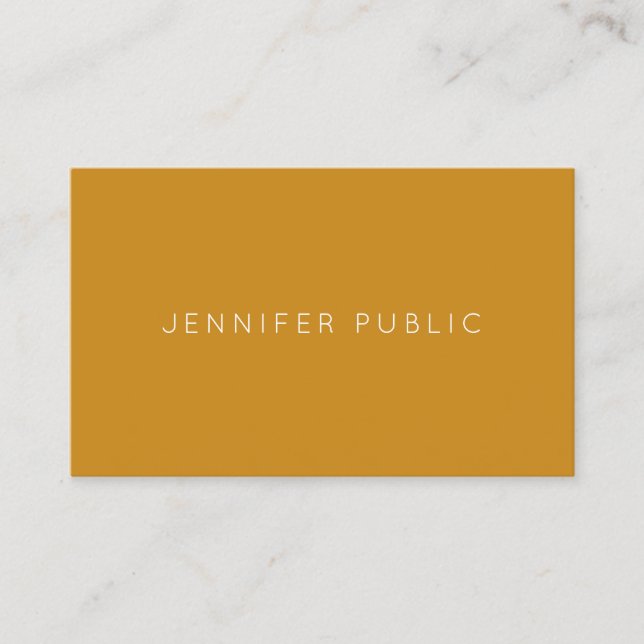 Professional Template Sophisticated Trend Colors Business Card (Front)