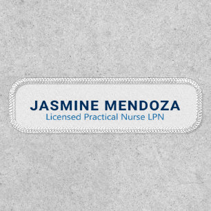 Professional Template Uniform Name Patch