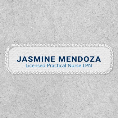 Professional Template Uniform Name Patch