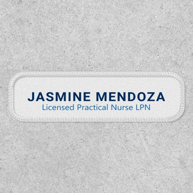 Professional Template Uniform Name Patch (Front)