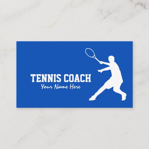 Professional Tennis Coach business card template