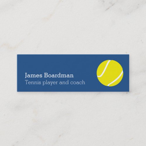 Professional tennis coach business cards