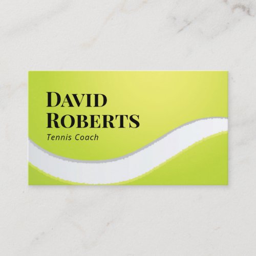 Professional Tennis Coach Sport Instructor  Business Card