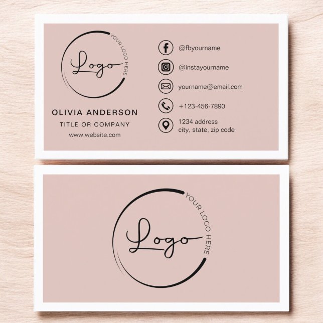 Professional Terracotta Business Logo Social Media Card (Creator Uploaded)