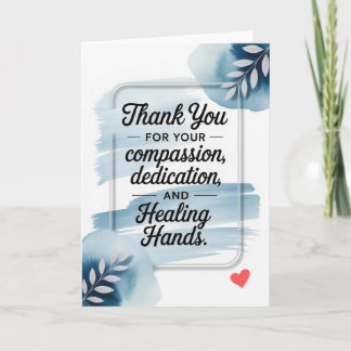 Professional Thank You Card for Doctor