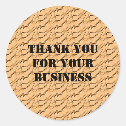 Professional Thank You for Your Business Customer Classic Round Sticker