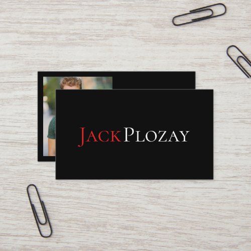 Professional Theater  Arts Modern Photo Business Card