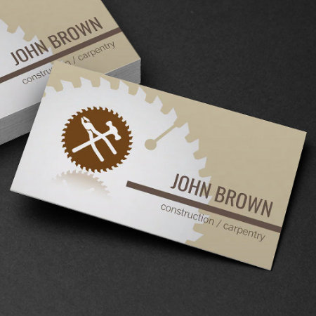 Professional Tools Construction Carpentry Handyman Business Card