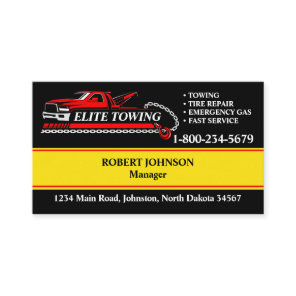 Professional Tow Truck Service Business Card