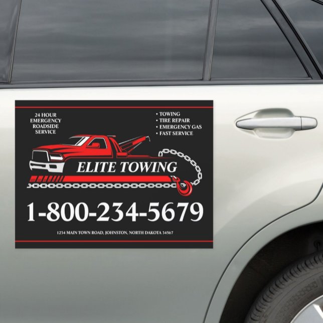 Professional Tow Truck Service Car Magnet (Creator Uploaded)