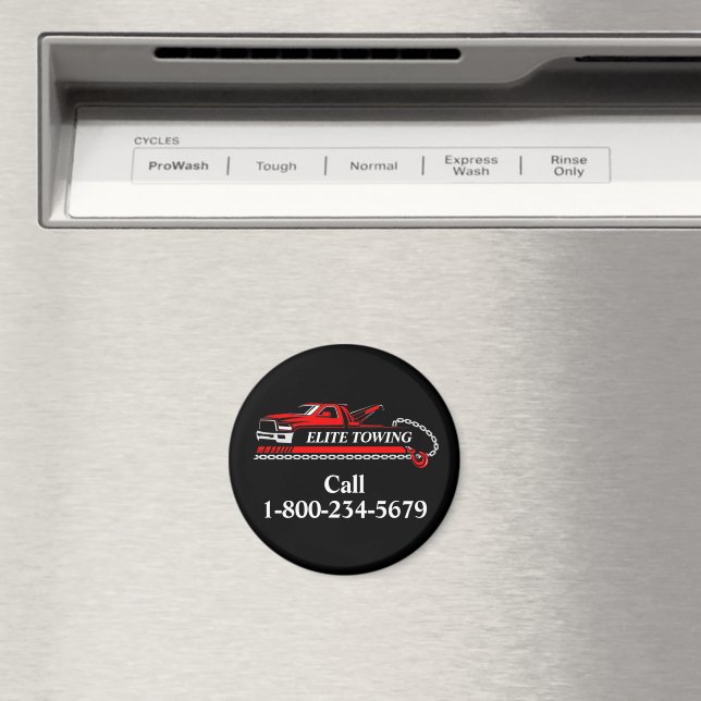 Professional Tow Truck Service Magnet (In Situ (Dishwasher))