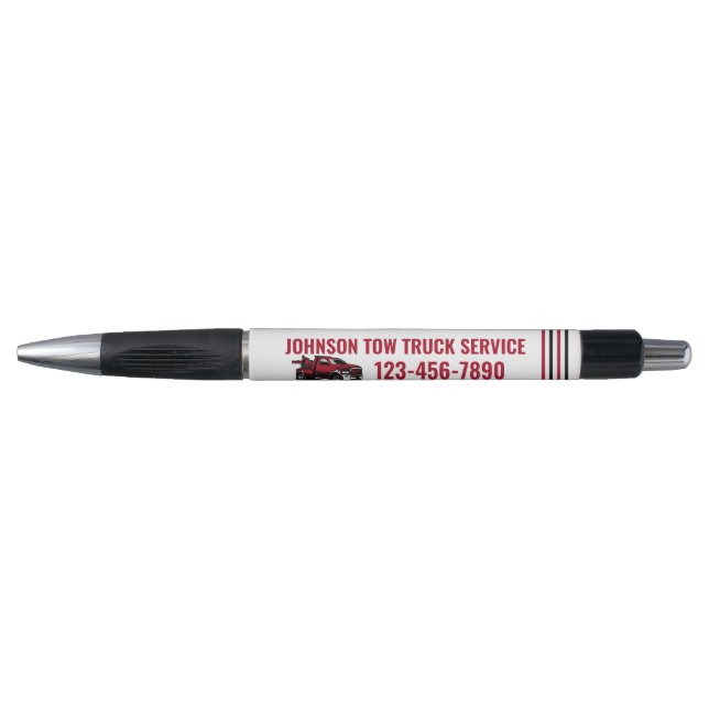 Professional Tow Truck Service Personalized Pen (Front)