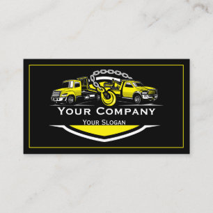 Professional Towing Company, Hauling Service Business Card