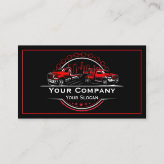 Professional Towing Company, Hauling Service Business Card