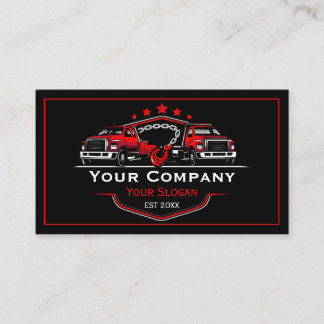 Professional Towing Company, Hauling Service Business Card