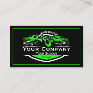 Professional Towing Company, Hauling Service Business Card
